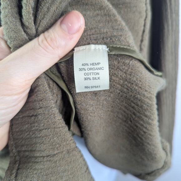 J Jill Set Womens 2X Jacket Skirt Outfit Brown Hemp Silk Lagenlook Boho Earthy - Picture 12 of 12